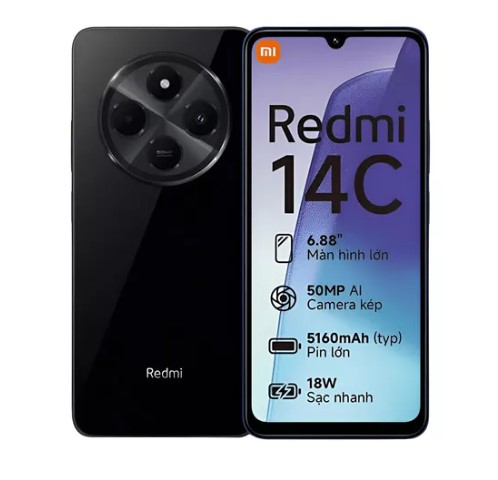[9294] Xiaomi Celular Libre Redmi 14C 8Gb 256Gb Funda Y Templado De Regalo! - outlet