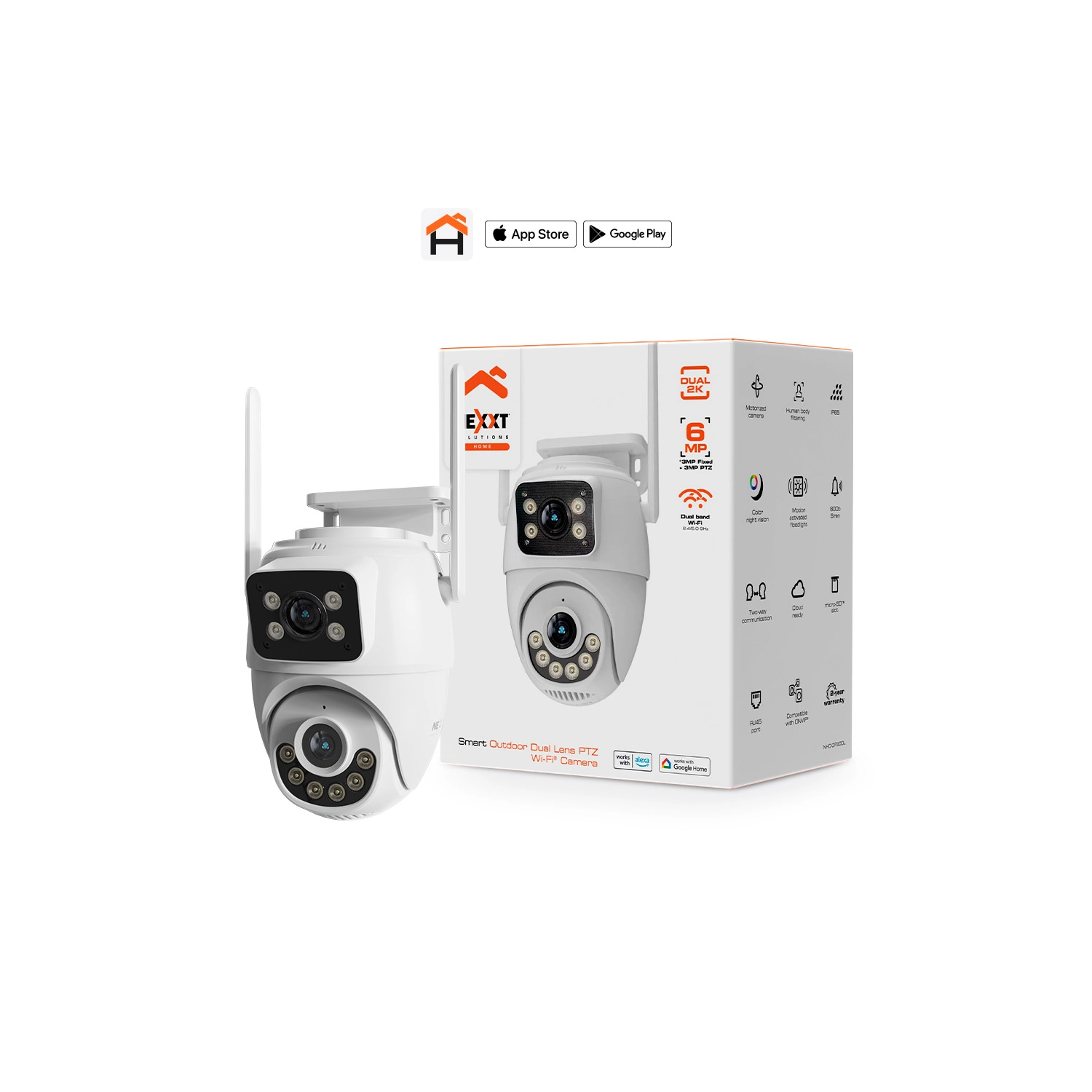 [951863] Camara Nexxt Ptz Wifi , Doble Lente