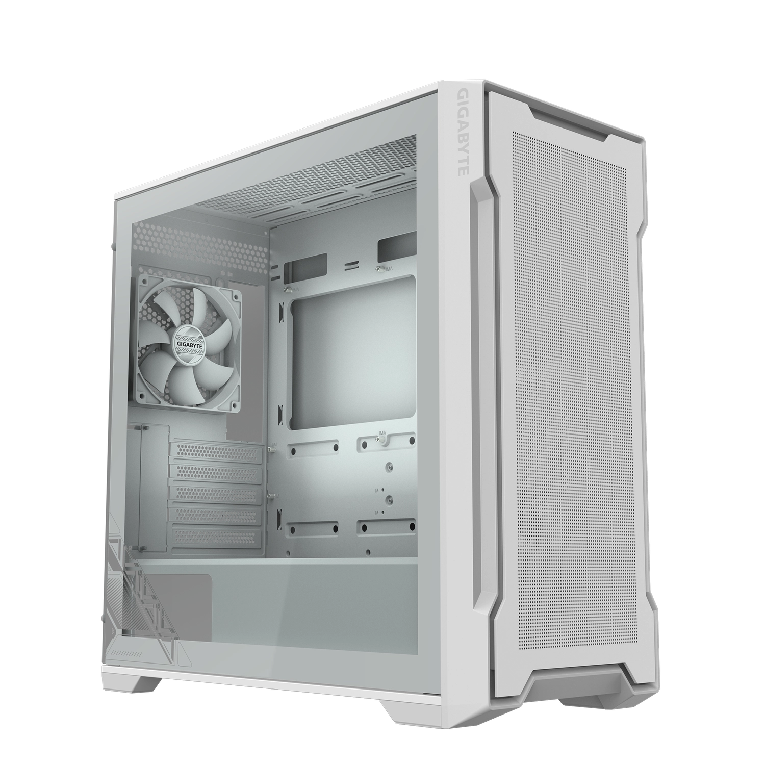 [951892] Gabinete Gigabyte C102 Glass Ice Blanco Mid Tower S/Fuente
