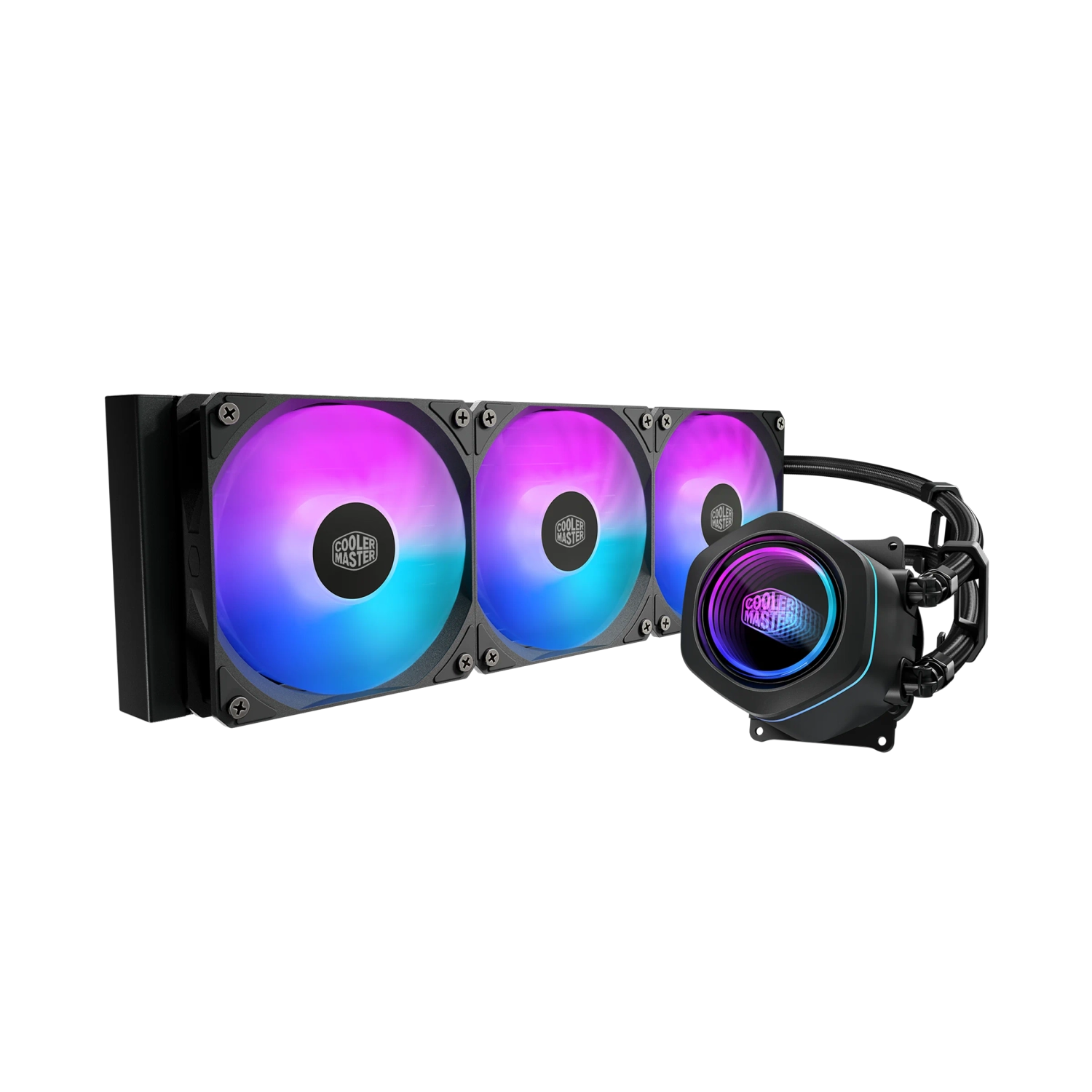 [951961] Water Cooler Cooler Master Masterliquid Core Nex 360 3 Fans 120Mm Argb Black