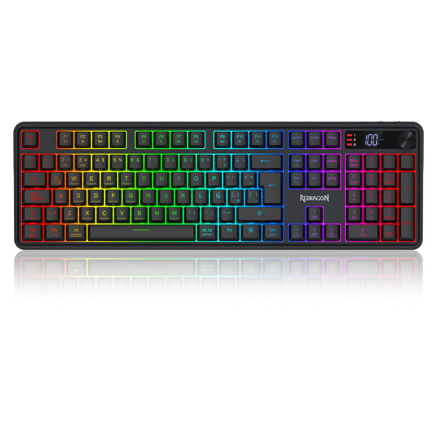 [951992] Teclado Inalámbrico Redragon Volcano Pro K526