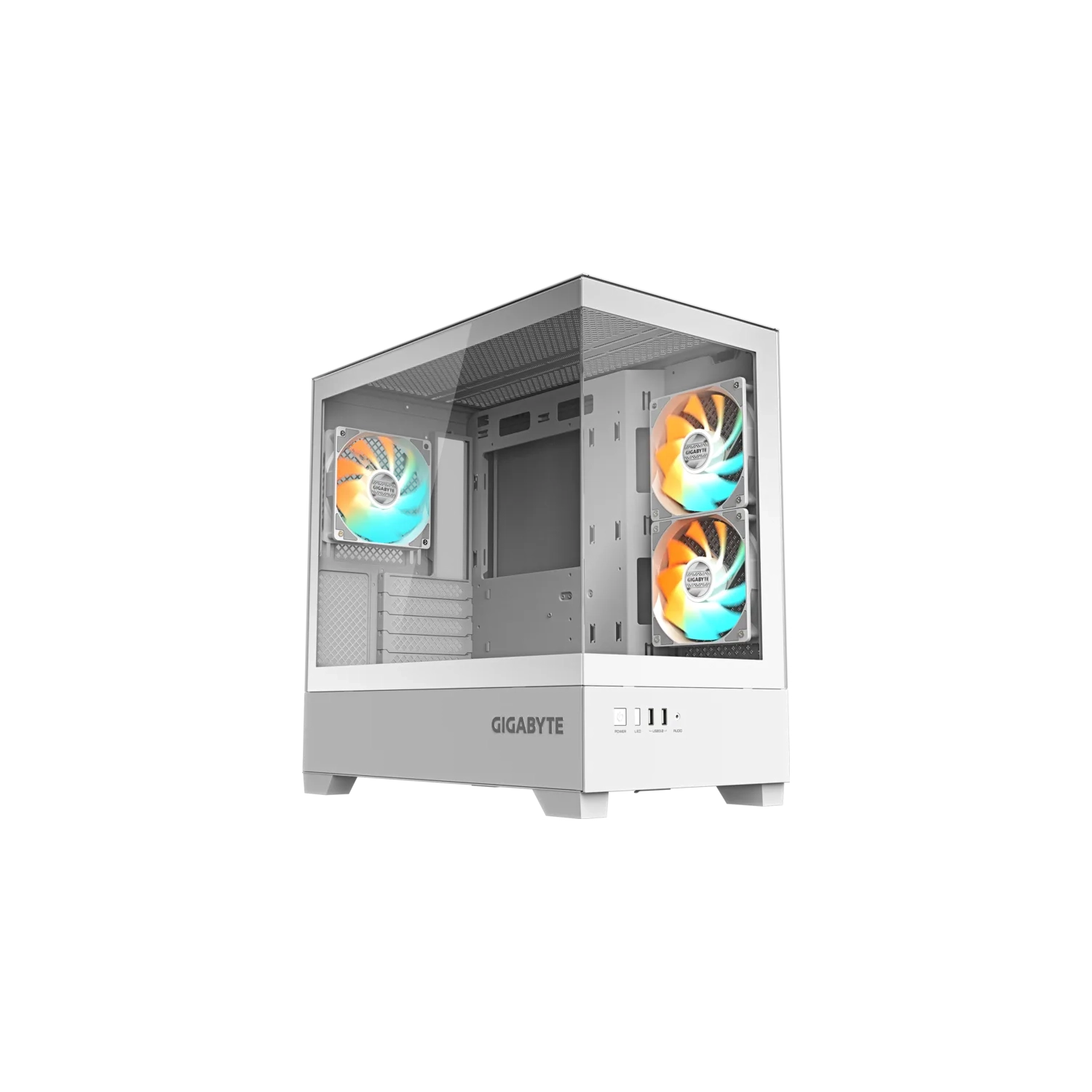 [952002] Gabinete Gigabyte C201 Panoramic Ice Blanco Mid Tower S/Fuente