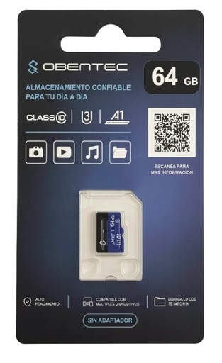 [952096] Obentec Micro Sd C10 V30 64Gb Seguridad