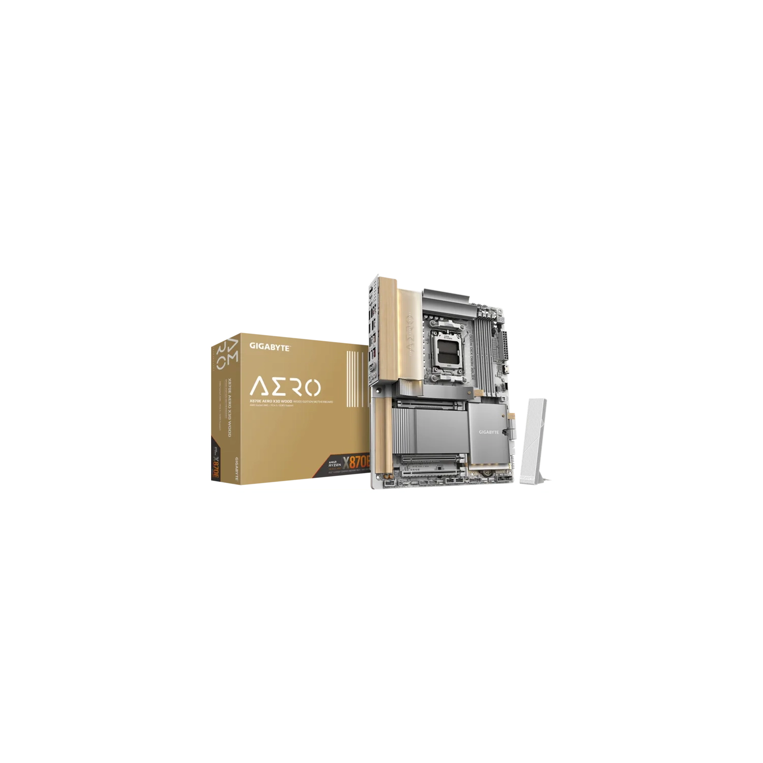 [952220] Motherboard Gigabyte X870E Aero X3D Madera Clara Am5 Ddr5