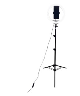 [952271] Etheos Etalt Aro De Luz  26Cm Led Con Tripode 1.9Mt Incluido Luz Fria Neutra Y Calida
