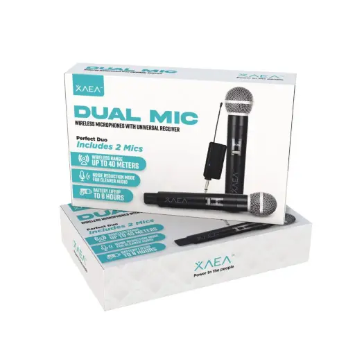 [952267] Microfono Doble Inalambrico Modx-065 - Xaea - Karaoke 