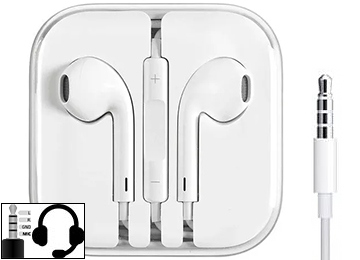 [952334] Auricular In Ear Conector 3.5Mm Manos Libres Blanco