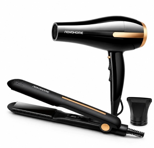 [965759] Novohome Nh-Beautypro Set Pack Planchi + Secador