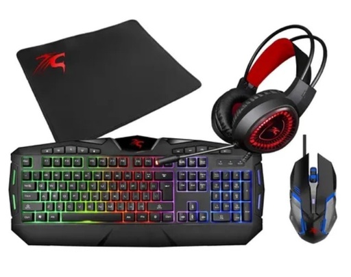 [10102] SENTEY COMBO GAMER RGB 4 EN 1 GS-5790 TECLADO MOUSE AURICULAR PAD 