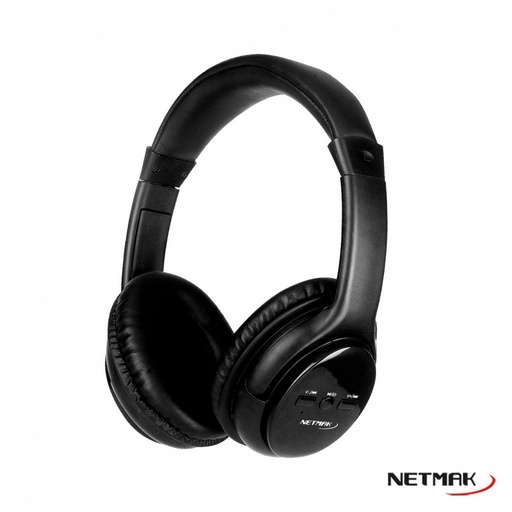 [10111] NETMAK NM-B21 AURICULAR URBANO BLUETOOTH NEGRO VINCHA