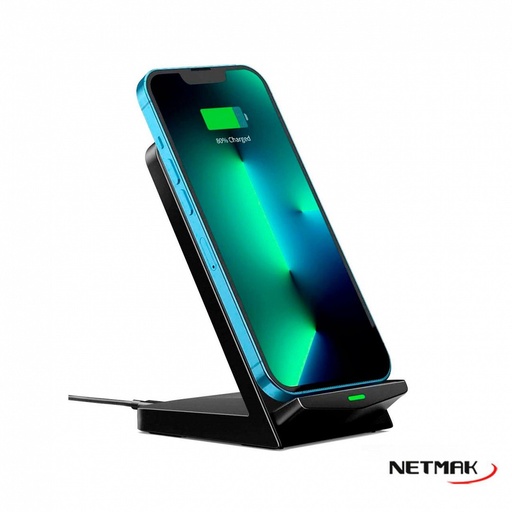 [10114] NETMAK NM-BC18 BASE DE CARGA INALAMBRICA PARA ESCRITORIO 15W