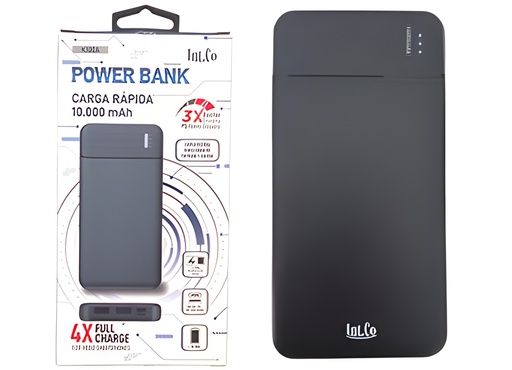 [10151] Intco Power Bank Bateria Externa B100A 10.000 Mah 20W 5V 9V