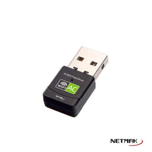 [10125] NETMAK NM-CS602 PLACA DE RED USB WIFI 600MBPS  
