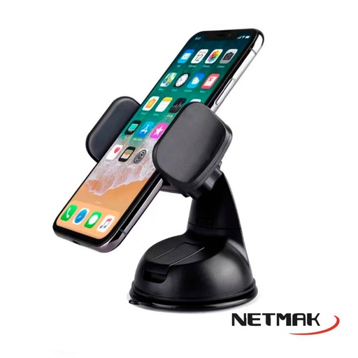 [10126] NETMAK NM-HC16 SOPORTE CELULAR UNIVERSAL PARA AUTO