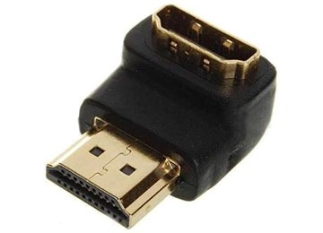 [10195] ADAPTADOR HDMI MACHO A HDMI HEMBRA FORMA L 90 GRADOS 