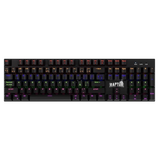 [10199] Raptor Gamer Teclado Fireclaw M104 Mecanico Retroiluminado Switch Red Outemu