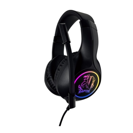 [10202] Raptor Gamer Auricular Shadow Core Rgb 7.1 Cancelacion Sonido Usb 3.5Mm