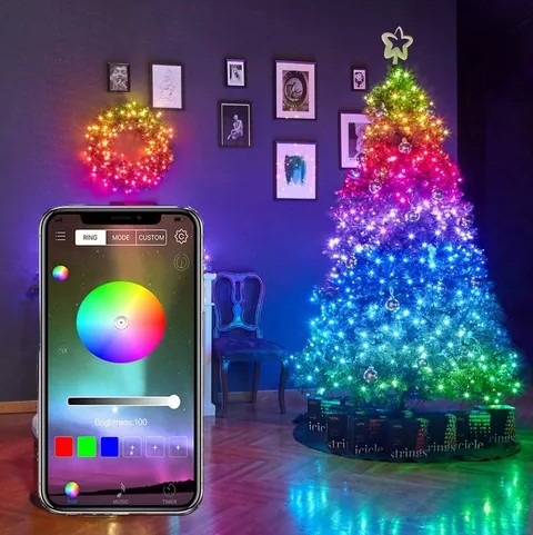 [10219] Tira Led Luz Rgb Smart Bluetooth Largo 5 Mts App Control Remoto 5V Usb 