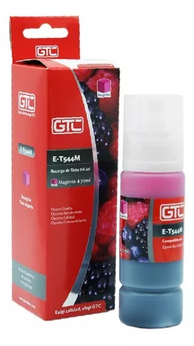 [10226] Gtc Tinta Alternativa Epson 504/544 Magenta Serie L Sistema Continuo Ink Jet 70Ml L3110 L3150 L5190  